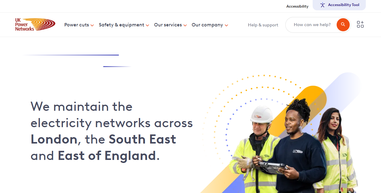 South Eastern Power Networks Plc website homepage