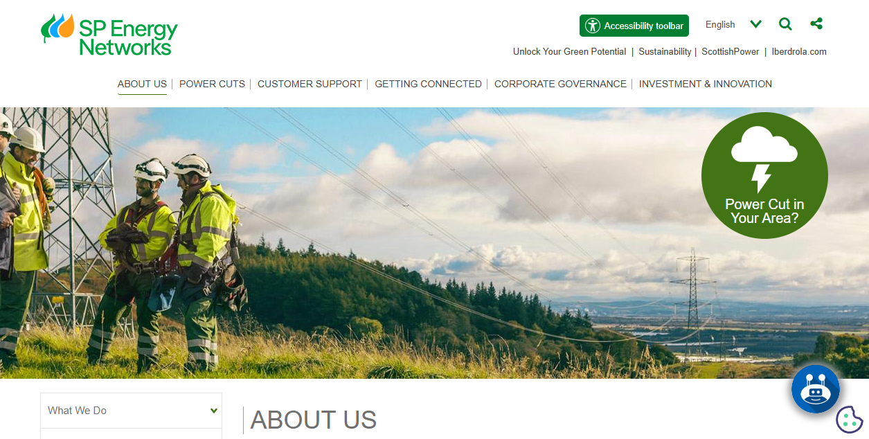 Sp Manweb Plc  website homepage