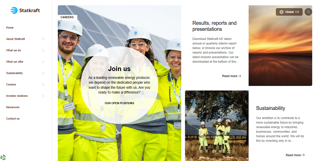 Statkraft Markets Gmbh website homepage