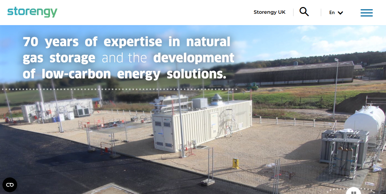 Storengy Uk Ltd website homepage