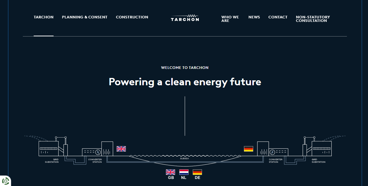 Tarchon Energy Ltd website homepage