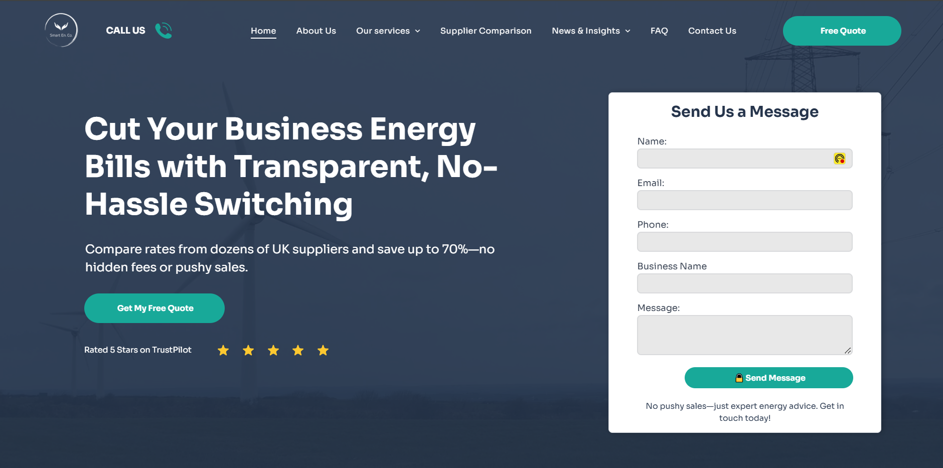 The Smart Energy Company homepage
