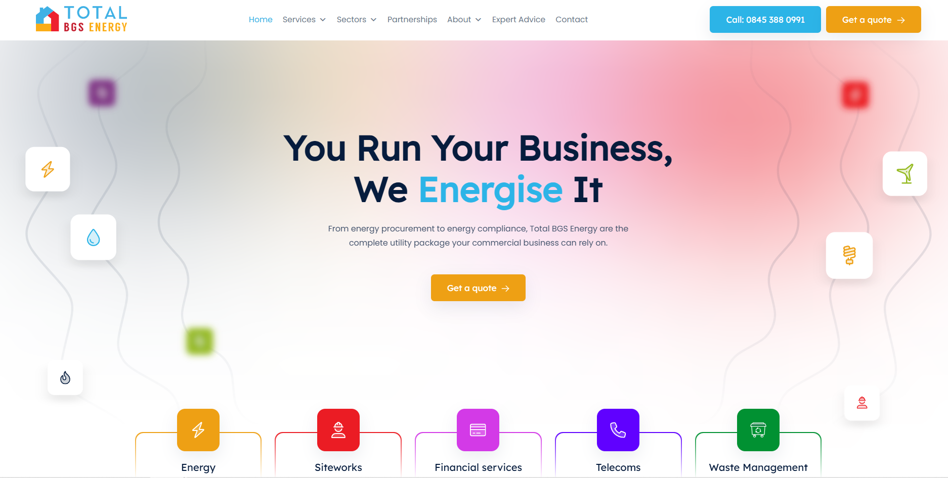 Total BGS Energy homepage