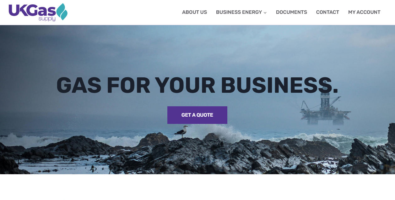 Uk Gas Supply Ltd website homepage