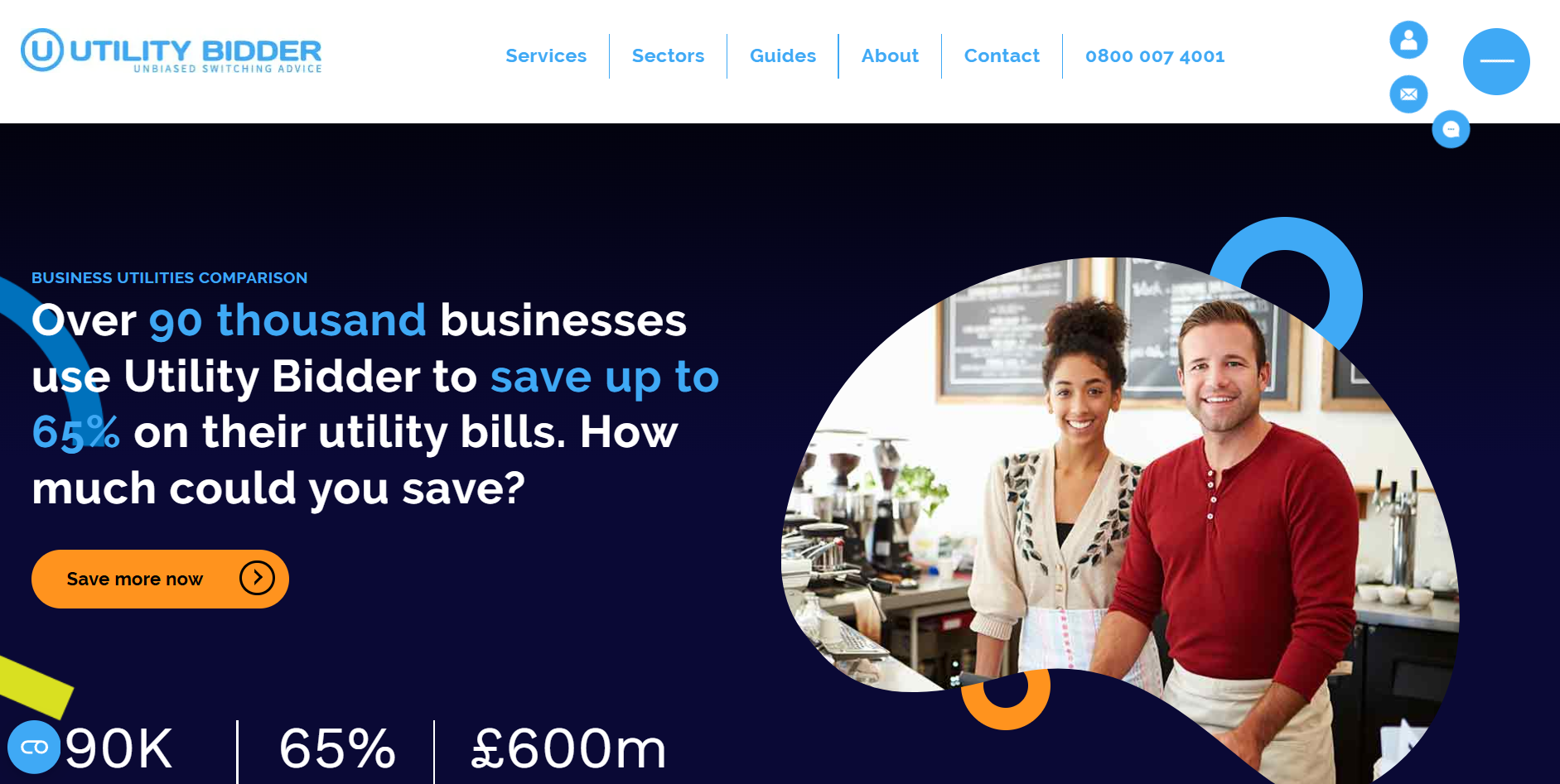 Utility Bidder homepage