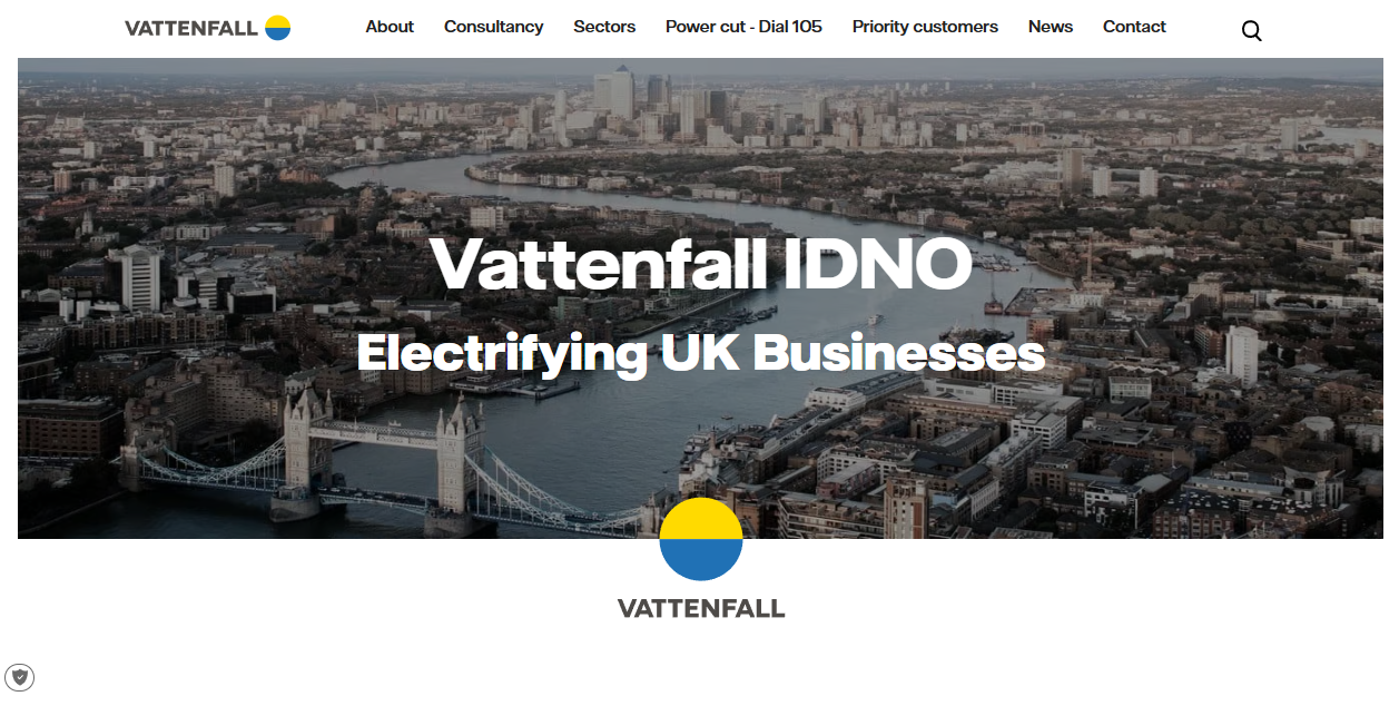  Vattenfall Networks Ltd website homepage